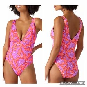 Tommy Bahama Palm Modern Blissful One Piece Swimsuit, 6